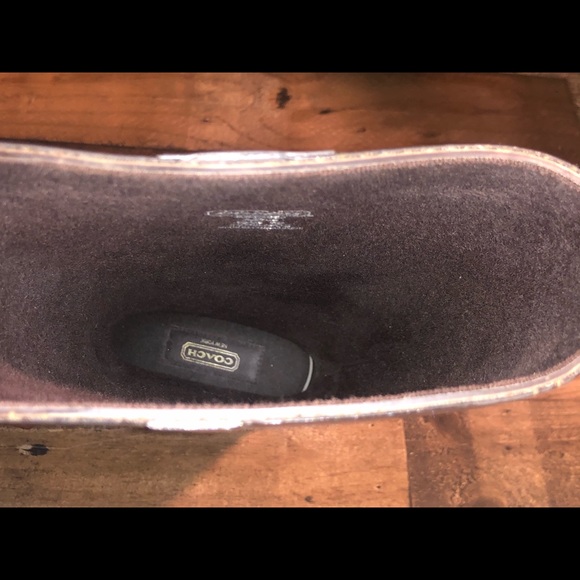 Coach Lori Brown Signature Coated ShinyRubberBoots - Picture 4 of 8